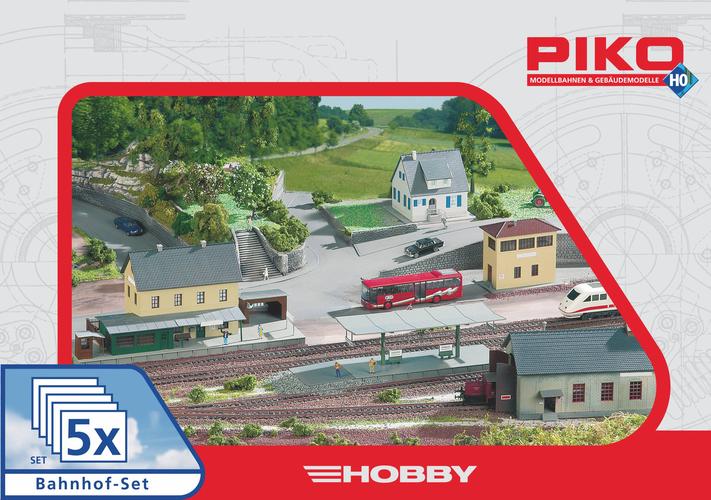 Piko x 5 Railway Buildings Set 61923
